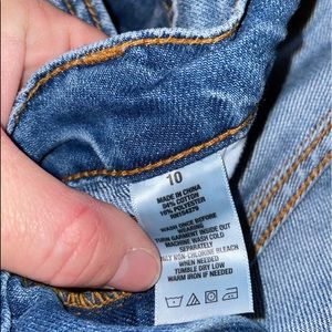 Size 10 blue jeans/boyfriend style